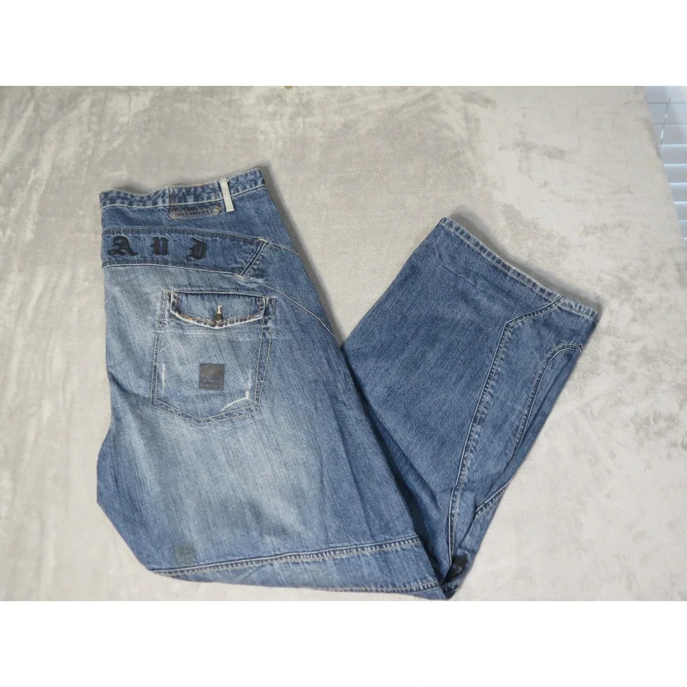 Vintage Marithe Francois Girbaud Jeans Mens  Blue Shuttle Tape Baggy Streetwear